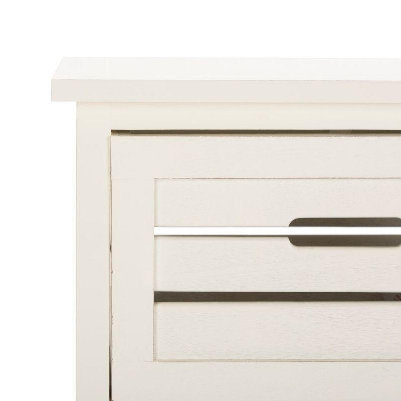 Samara 5 Drawer Cabinet - AMH5714 - Distressed Cream - Safavieh Couture