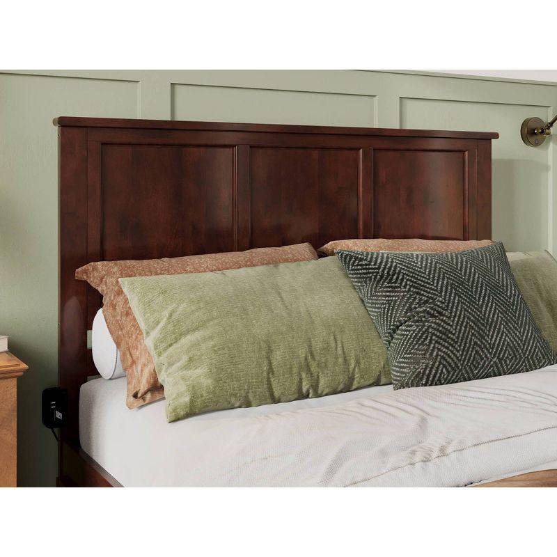 Queen Walnut Wood Panel Madison Headboard