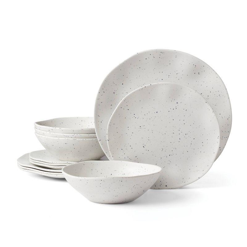 Oneida Terrazzo Melamine 12 Piece Dinnerware Set