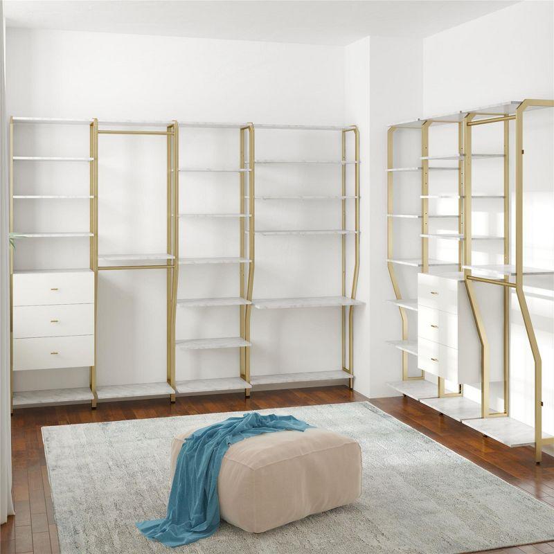 Gwenyth Closet Starter Kit with Hanging Rods