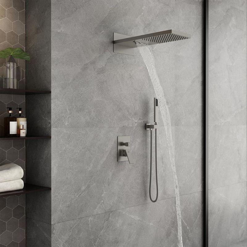 Cascade Bliss Luxury Complete Shower System with Rough-in Valve