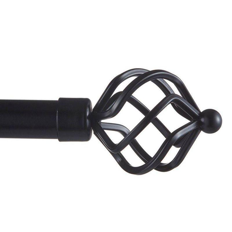 Exclusive Home Exclusive Home Torch Curtain Rod and Coordinating Finial Set, Adjustable