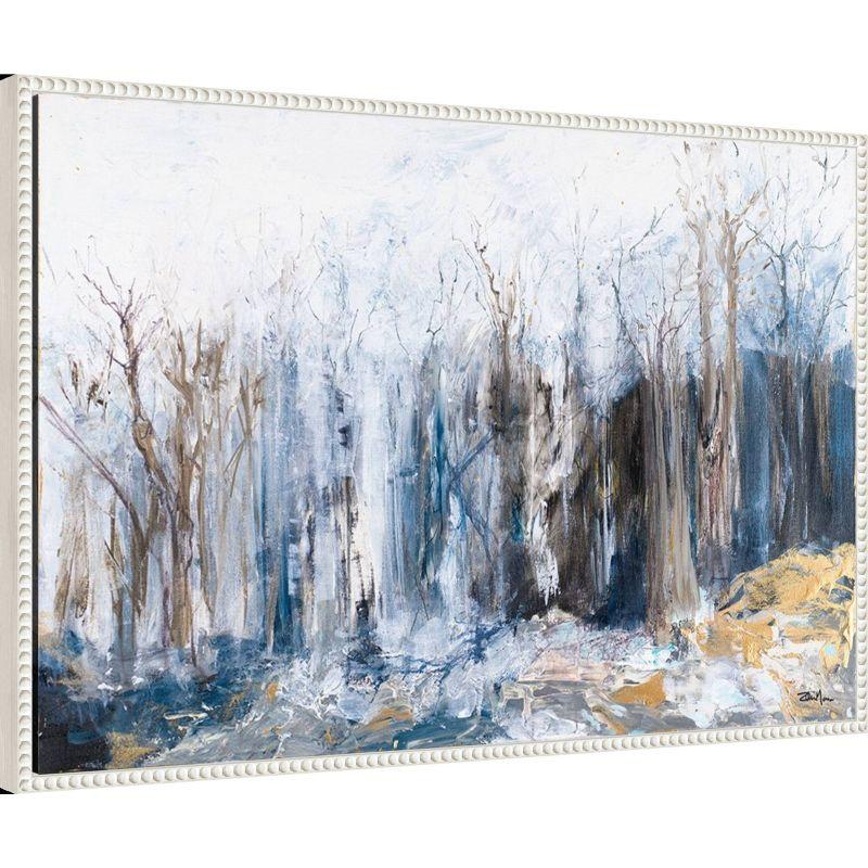 33"x23" The Forest I by Robin Maria Framed Canvas Wall Art Print White - Amanti Art