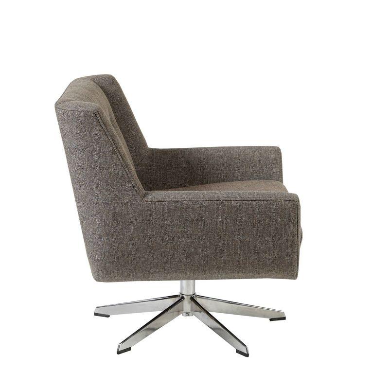 Nina Swivel Lounge Star Based Chair Brown