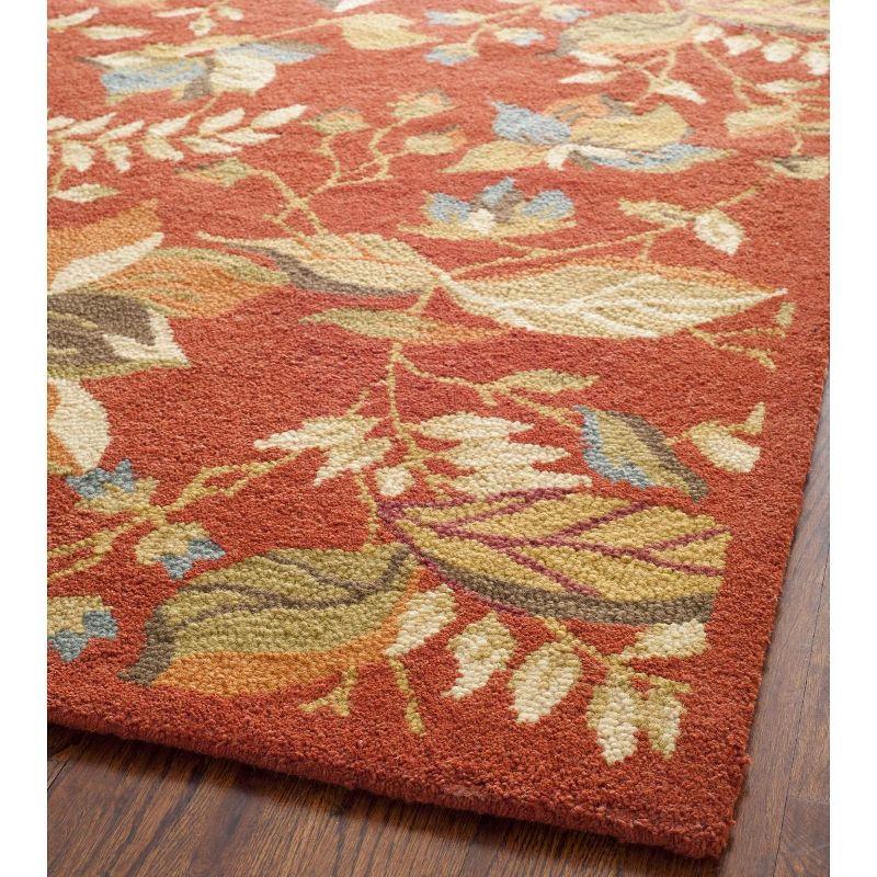 Blossom BLM913 Hand Hooked Indoor Area Rug - Rust/Multi - 8'x10' - Safavieh