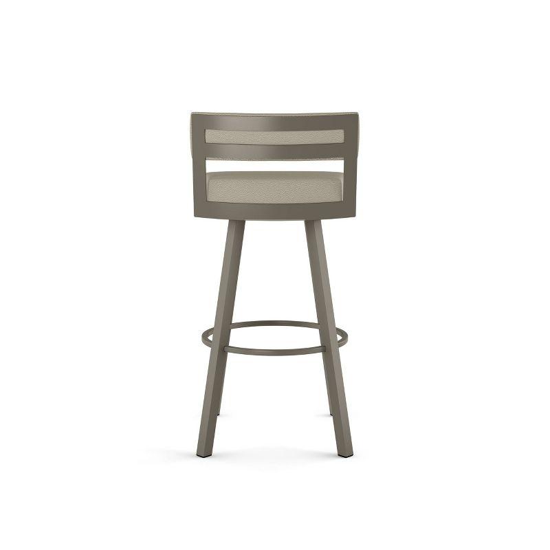 Amisco Travis Upholstered Counter Height Barstool Greige/Gray