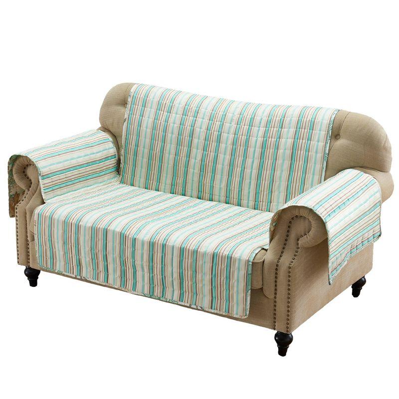 Atlantis Jade Reversible Furniture Slipcover