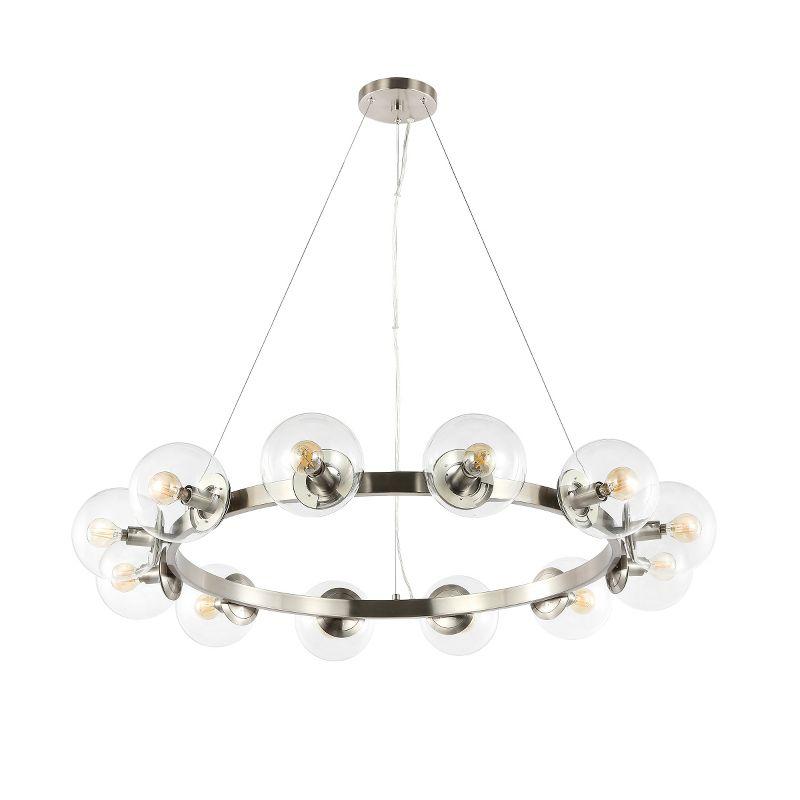 Rylian 12 Light 38" Chandelier - CHA4063 - Nickle - Safavieh