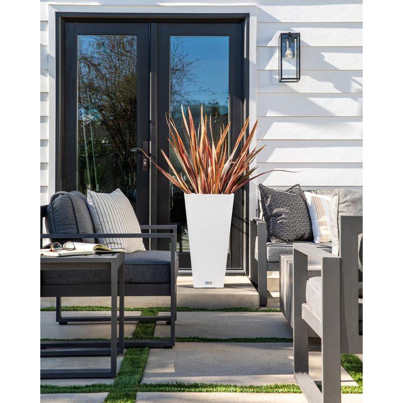 Veradek Pure Series Midland 30" Plastic Planter - White