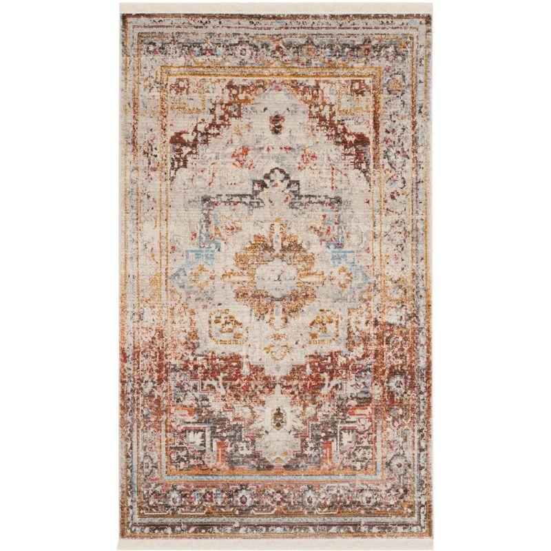 Vintage Persian VTP438 Power Loomed Indoor Area Rug - Cream/Multi - 4'x6' - Safavieh