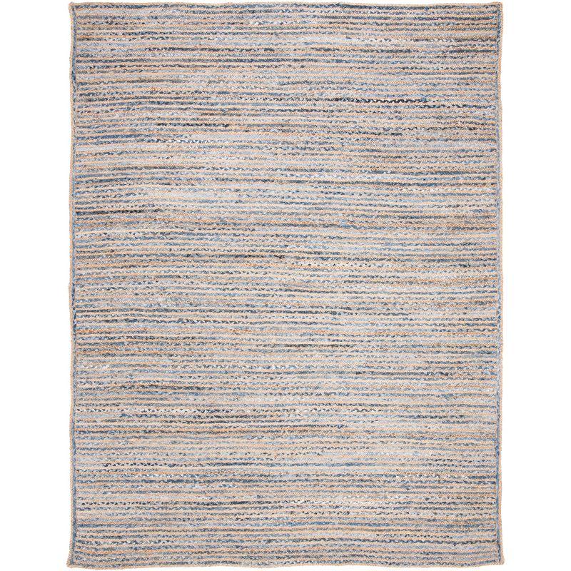 Cape Cod CAP250 Hand Woven Area Rug - Natural/Blue - 6'x9' - Safavieh.