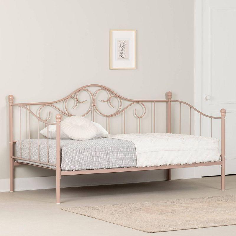 Summer Breeze Metal Kids' Daybed Pink - South Shore