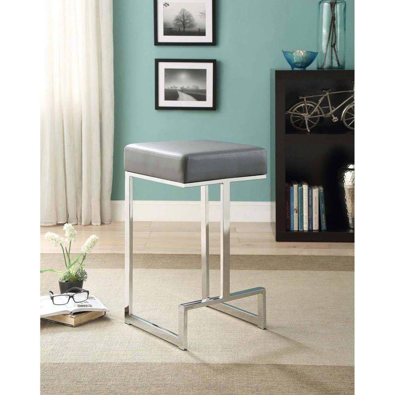 GOODSILO Upholstered Counter Stool with Metal Frame