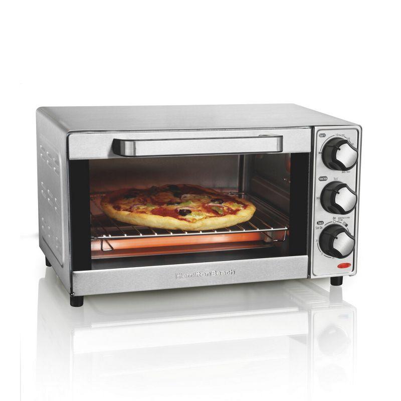 Hamilton Beach® Large 4-Slice Countertop Toaster Oven & Pizza Maker & Reviews | Wayfair
