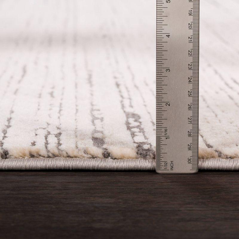 Livabliss 7'10"x10'2" Emma Modern Rug Gray: Stain & Fade-Resistant, Medium Pile, Indoor, Abstract Pattern