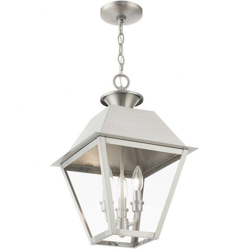 Livex Lighting Wentworth 3 - Light Pendant in  Brushed Nickel