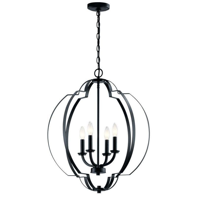 Voleta 26.25" 4 Light Foyer Pendant Black