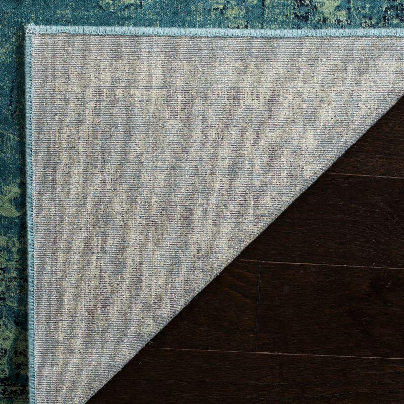 Vintage VTG117 Power Loomed Area Rug - Turquoise/Multi - 3'3"x5'7" - Safavieh.