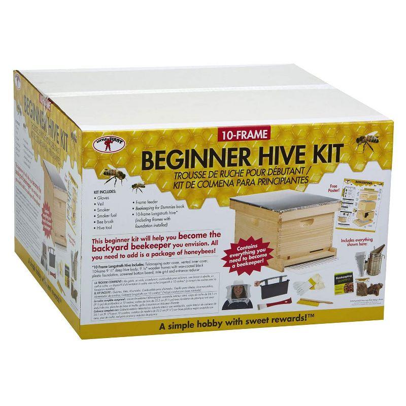 Little Giant 10-Frame Deluxe Beginner Backyard Beekeeping Hive Starter Kit