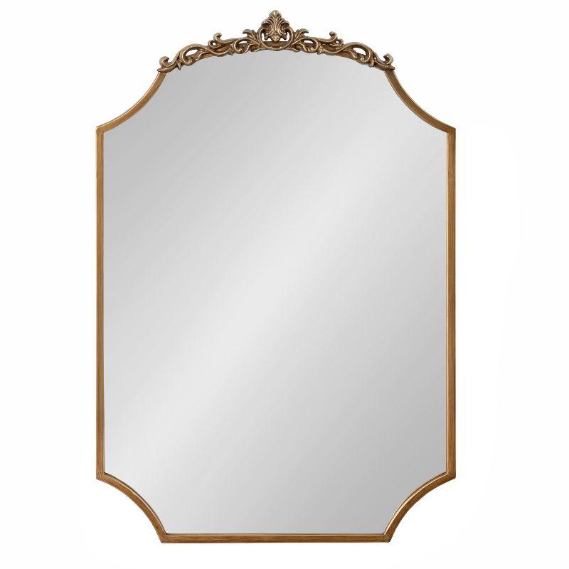 Kate & Laurel All Things Decor Arendahl Traditional Scallop Mirror Gold