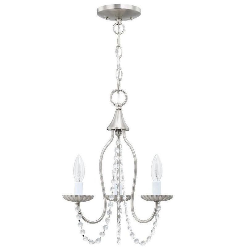 Livex Lighting Alessia 3 - Light Chandelier in  Brushed Nickel