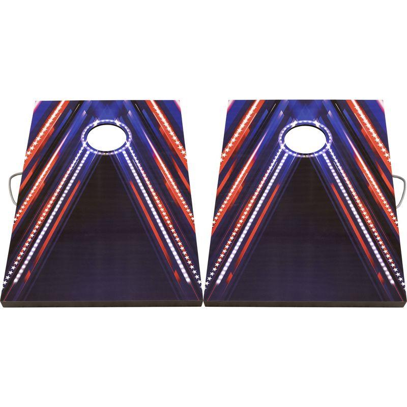 Triumph Sports Triumph Led Patriotic Cornhole Set