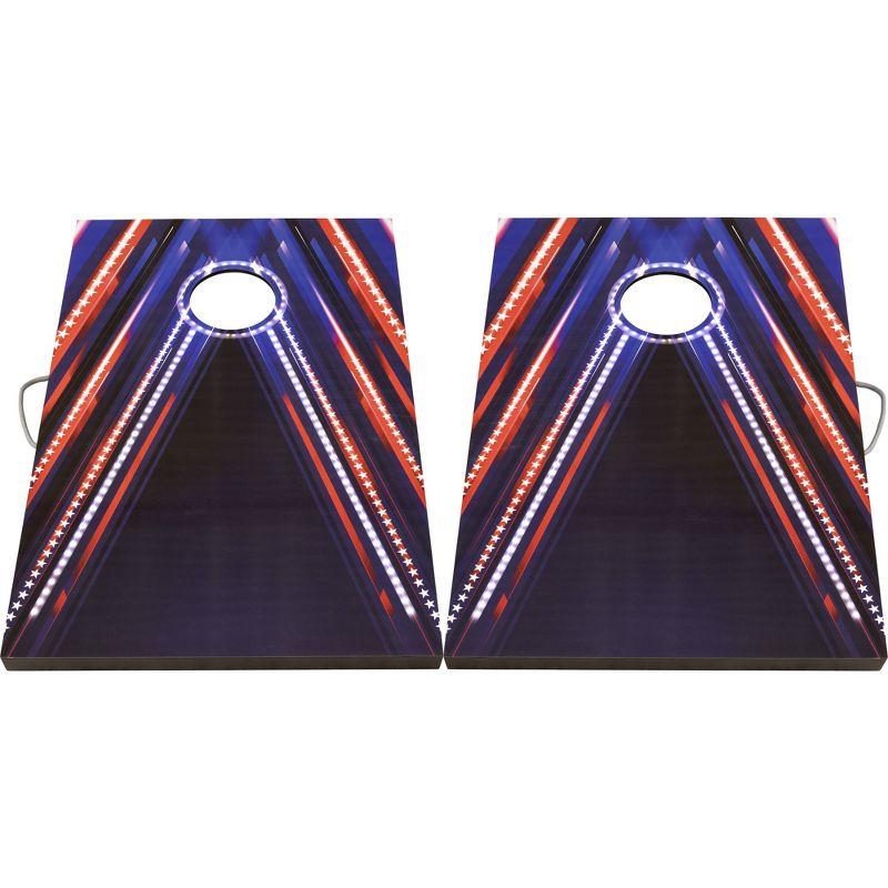 Triumph Sports LED 2'x3' Patriotic Flag Pattern Bag Toss