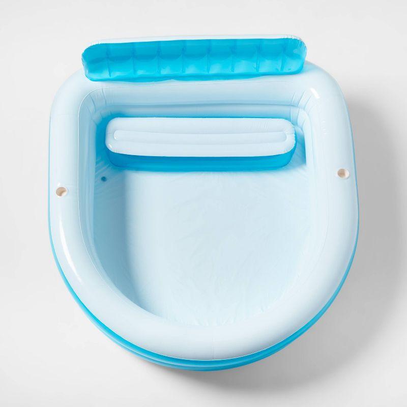 14.96'' x 5.91'' x 17.52'' Family Pool with Bench 140 gal Oval Kiddie Pool - Sun Squad™