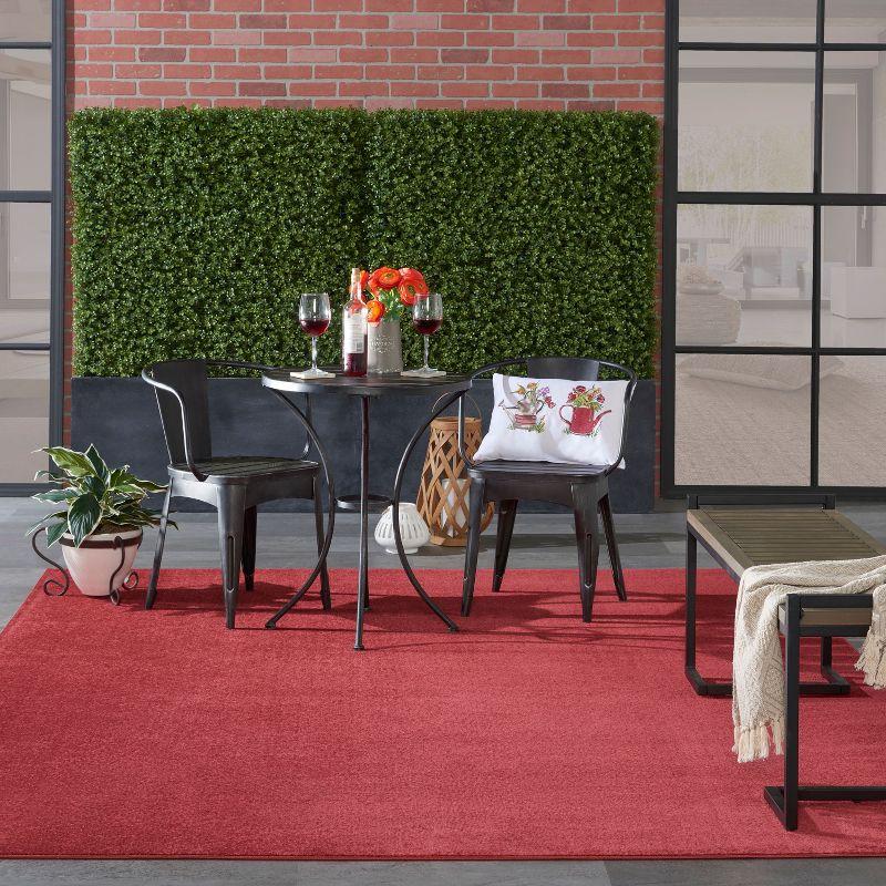 Nourison Essentials 8' x 10' Brick Red Indoor/Outdoor Rug