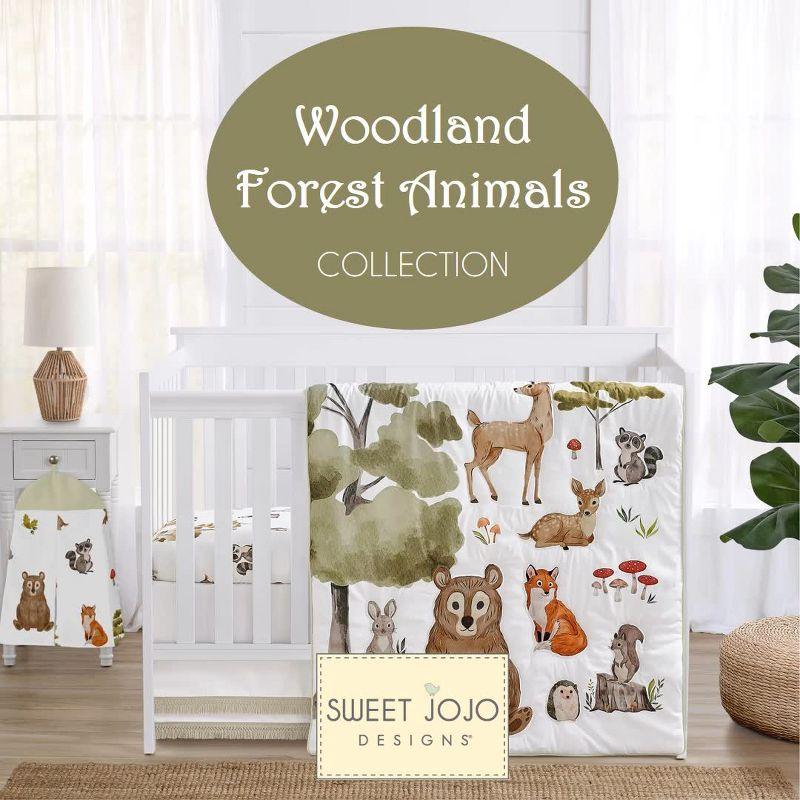 Watercolor Woodland Forest Animals Full / Queen Comforter Set by Sweet Jojo Designs