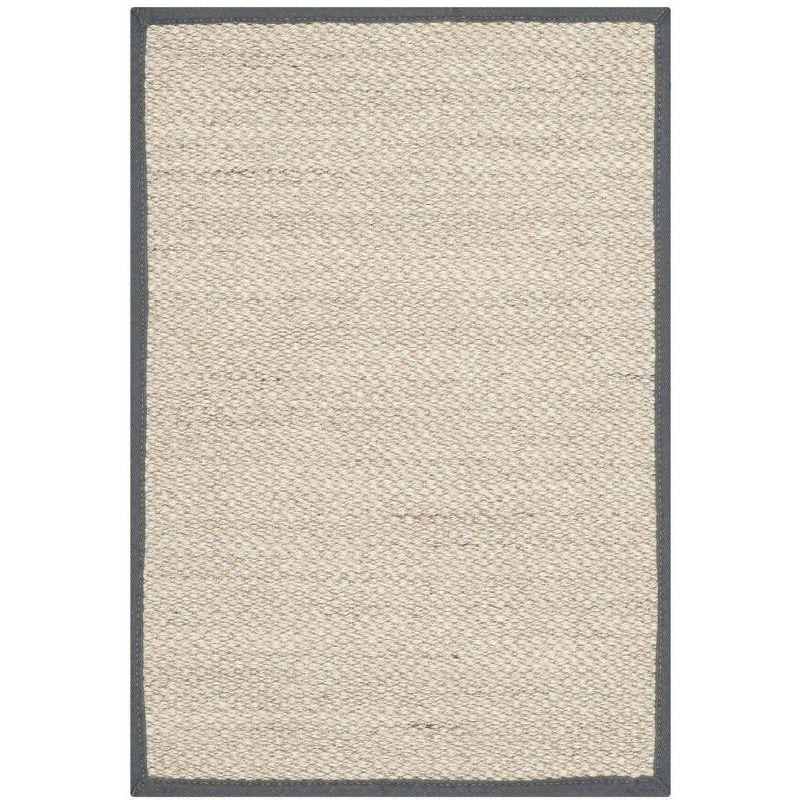 Natural Fiber NF143 Power Loomed Indoor Accent Rug - Marble/Dark Grey - 2'6"x4' - Safavieh.