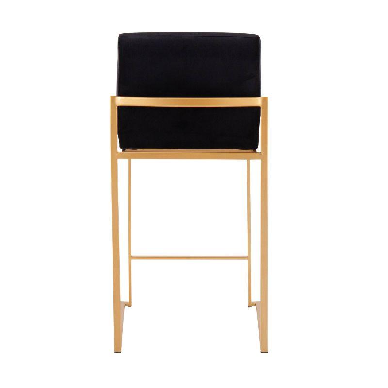 Rego Upholstered Counter Stool with Metal Frame