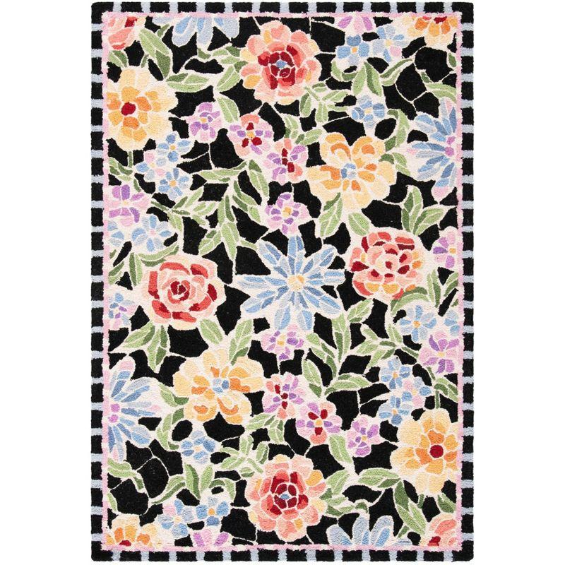 Chelsea HK214 Handmade Area Rug - 3'9"x5'9" - Black - Safavieh