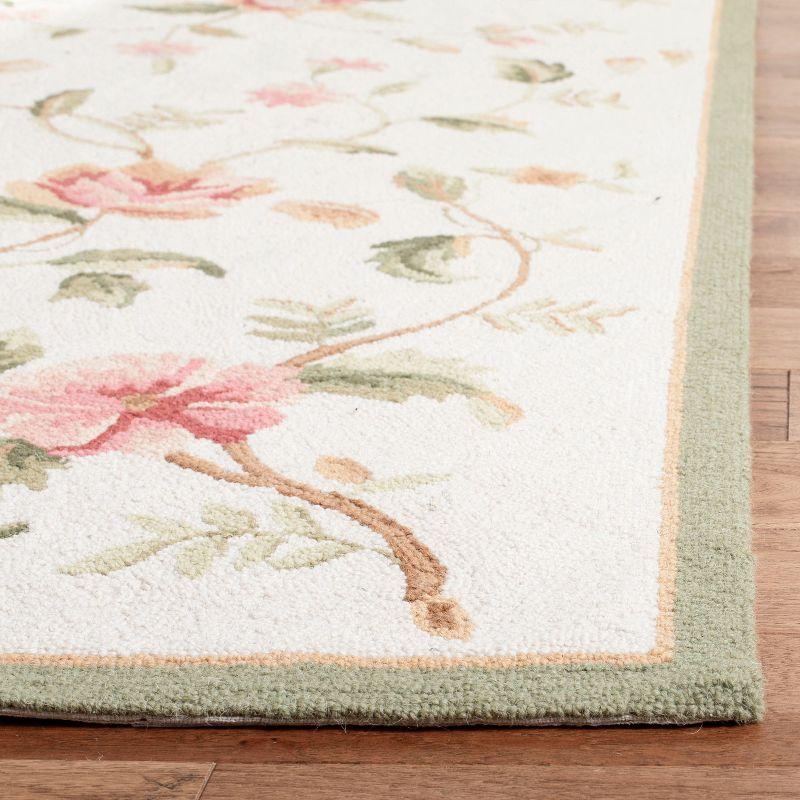 Chelsea Florence HK263 Hand Hooked Indoor Area Rug - Ivory - 6'x9' - Safavieh