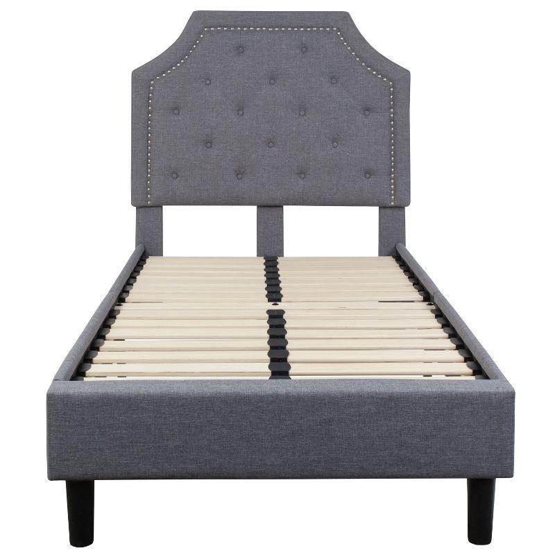 Flash Furniture Brighton Arched Tufted Upholstered Platform Bed