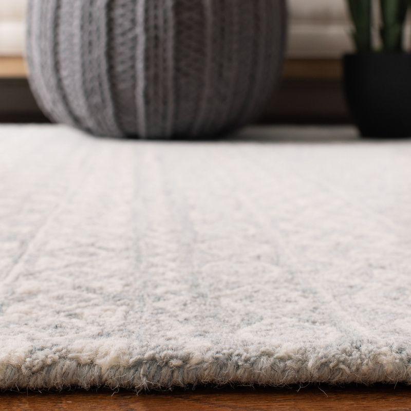 Micro-Loop MLP502 Hand Tufted Indoor Area Rug - Aqua/Ivory - 4'x6' - Safavieh