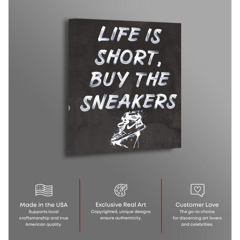 Notori Art Notoriart Buy The Sneakers Framed Sneaker 1 Piece Canvas Wall Art