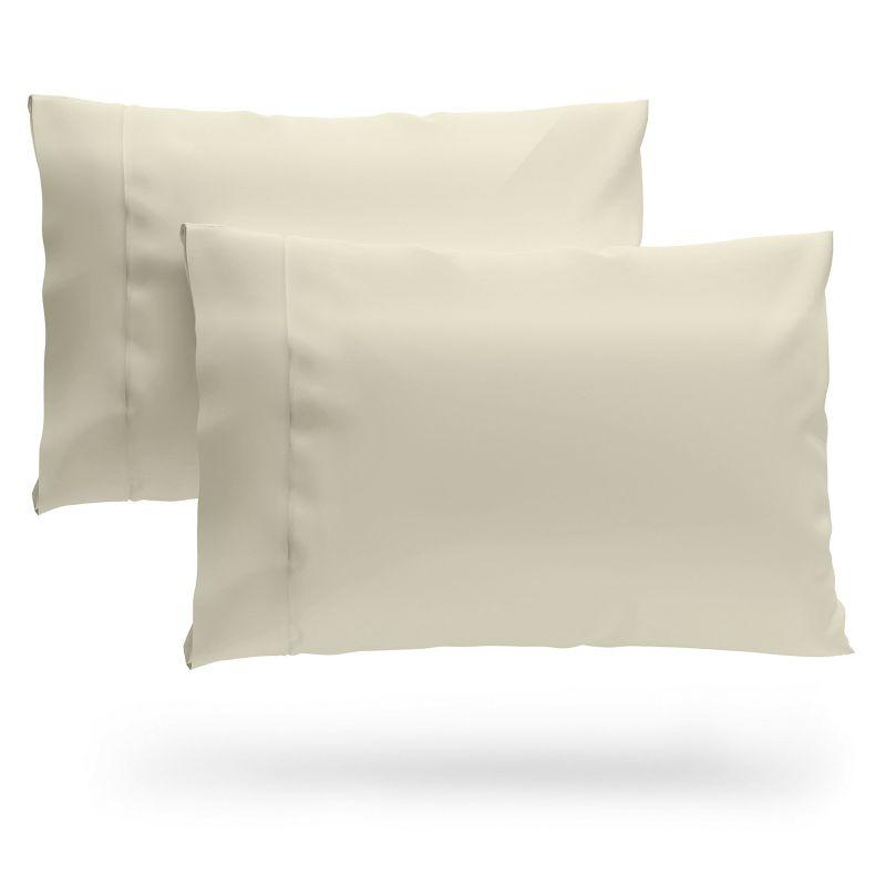 King Cream Rayon Bamboo Hypoallergenic Pillowcase Set