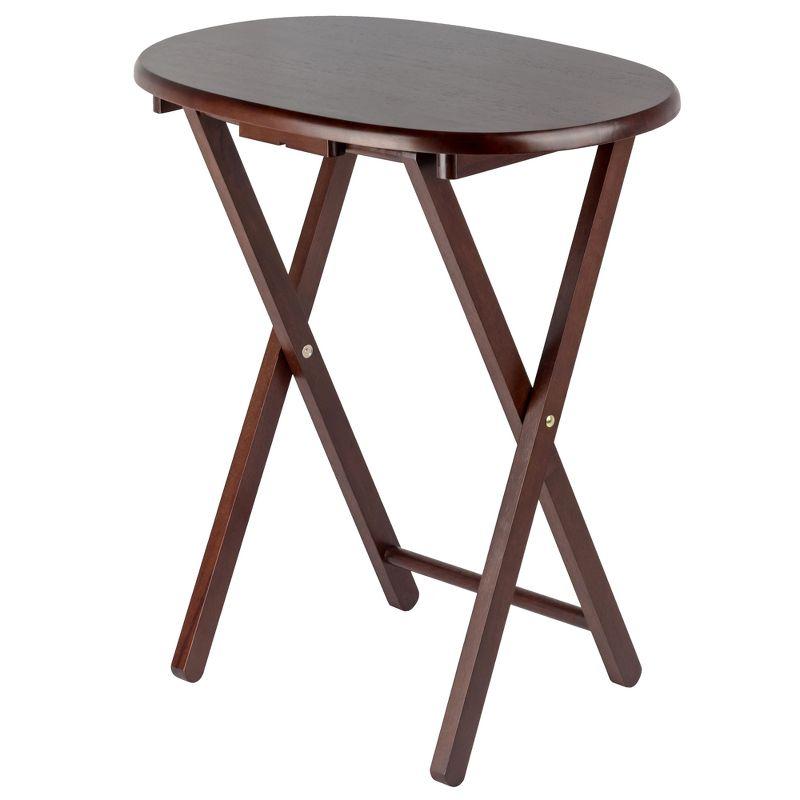 5pc Nathan Snack Table Set In Cappuccino Brown - Winsome
