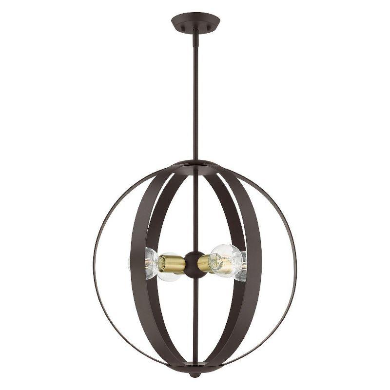 Livex Lighting Modesto 4 - Light Chandelier in  Bronze