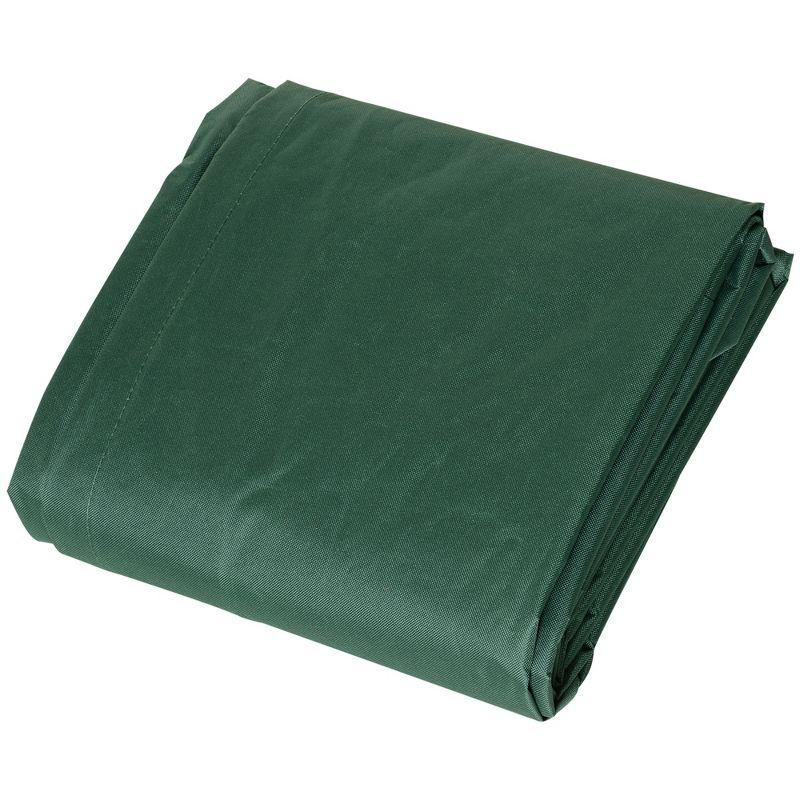 Outsunny 97" x 65" x 26" Heavy Duty Outdoor Sectional Sofa Cover, Waterproof Patio Furniture Cover for Weather Protection, Dark Green