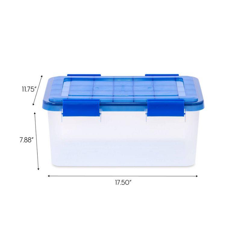 19 Qt [4.75 GAL] Element Resistant Ultimate Clear Letter/Legal File Box