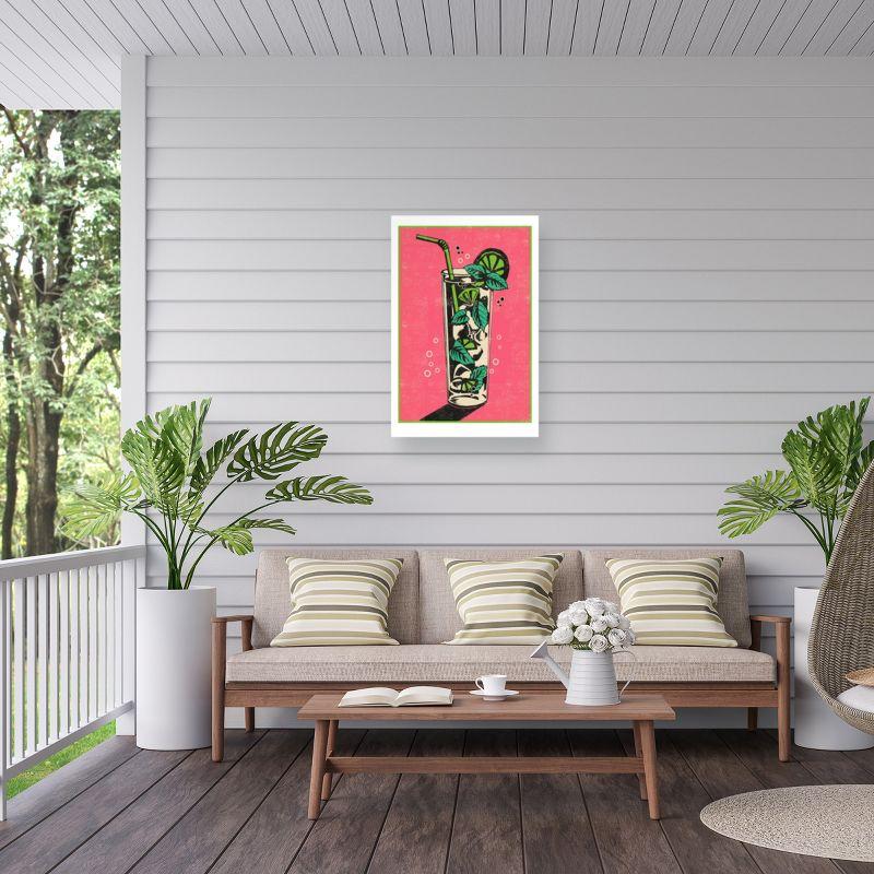 Trademark Fine Art - Jill White 'Mojito Mix' Outdoor All-Weather Wall Decor - 30x47