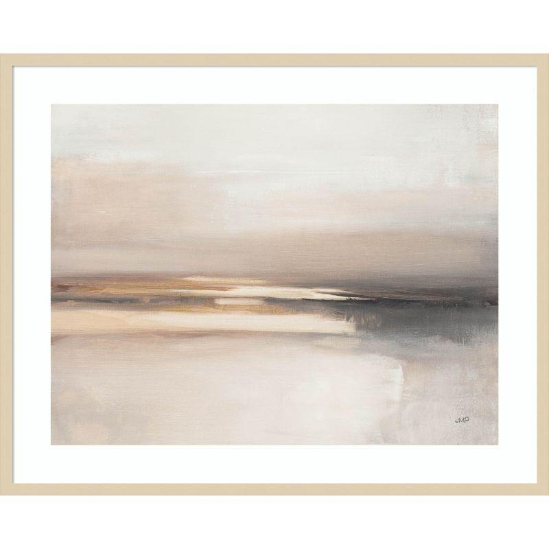 Svelte Natural Wood Framed Abstract Wall Art Print, 41 x 33