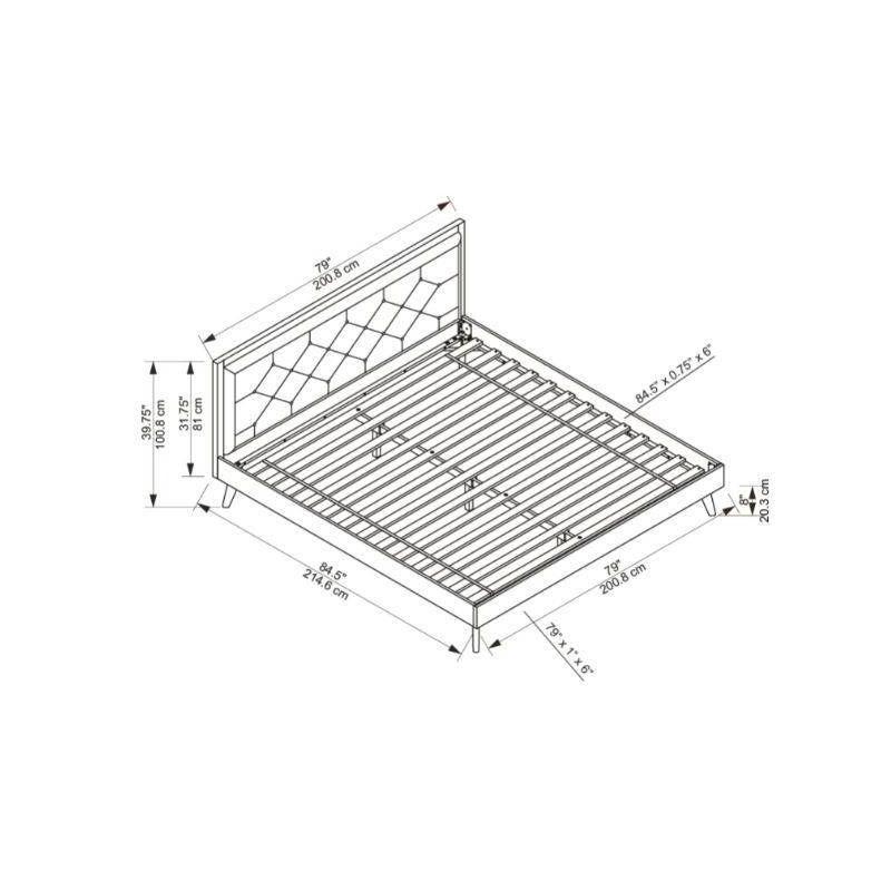 Rayford Tufted Low Profile Platform Bed