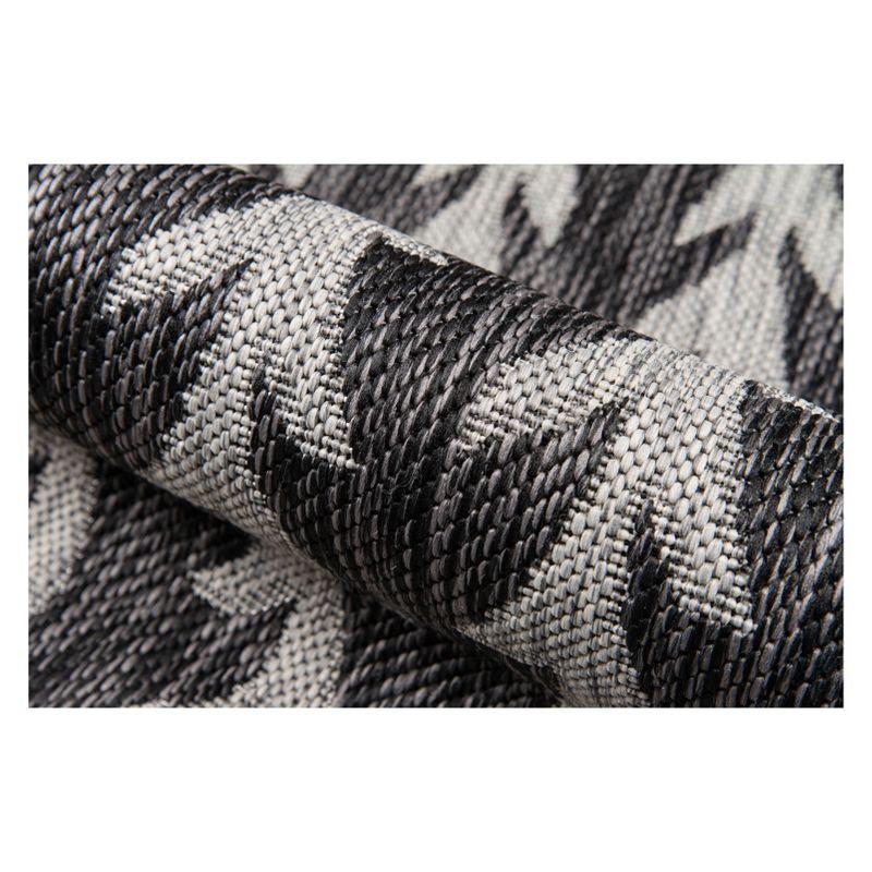 Amalfi Striped Charcoal Indoor / Outdoor Area Rug