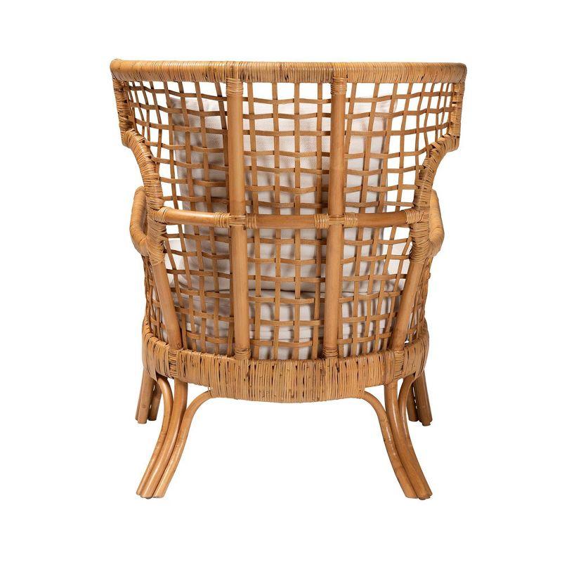 bali & pari Regina Rattan Arm Chair Light Honey