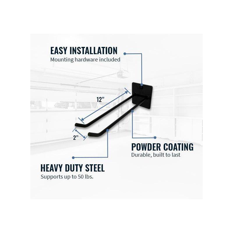 StoreYourBoard Tysons Tool Max Storage Wall Hook | Holds 50 lbs