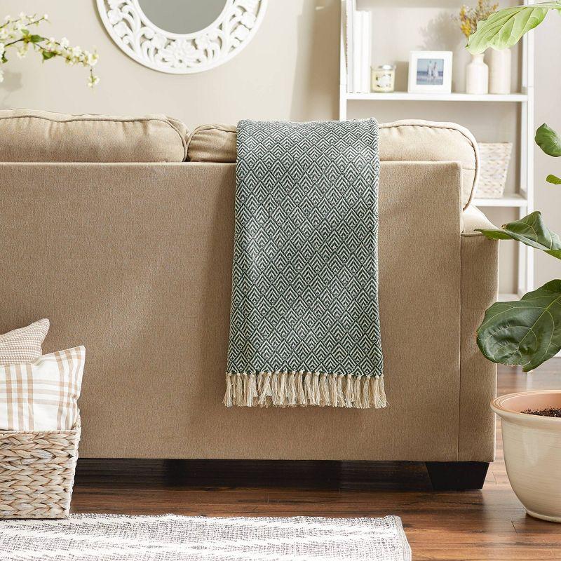 Design Imports Hand Woven Throw Blanket