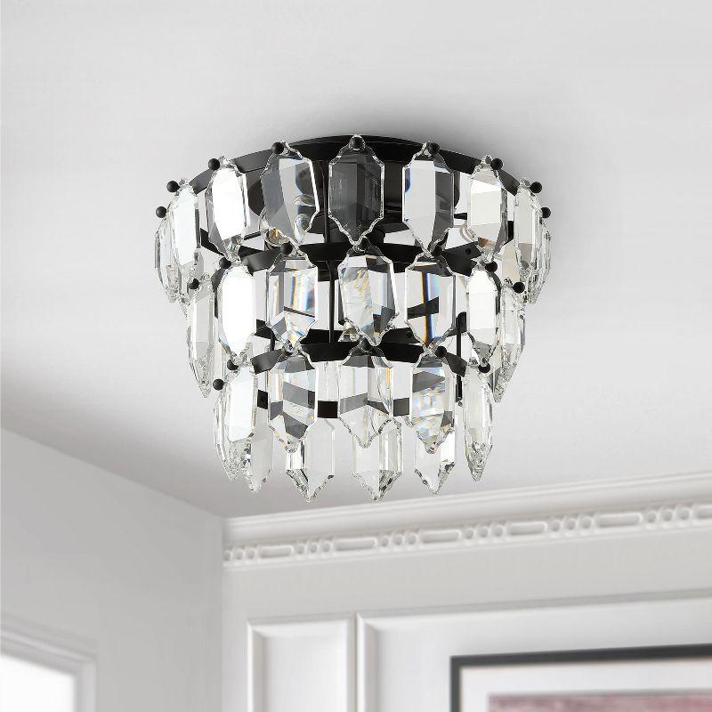 Gorson 3 Light 13" Flush Mount - FLU4045 - Black - Safavieh